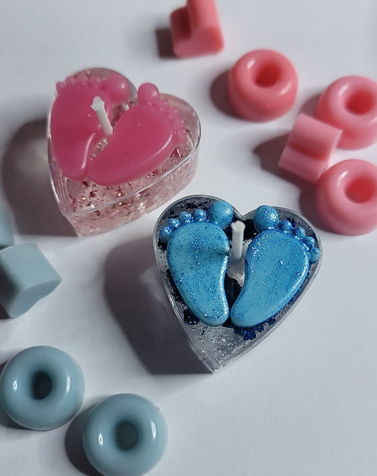 Velas de corazón para Revelación de Genero 6 U