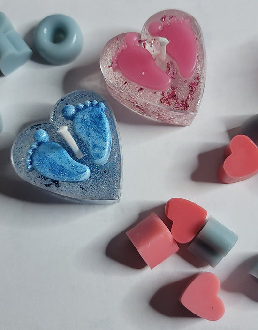 Velas de corazón para Revelación de Genero 6 U